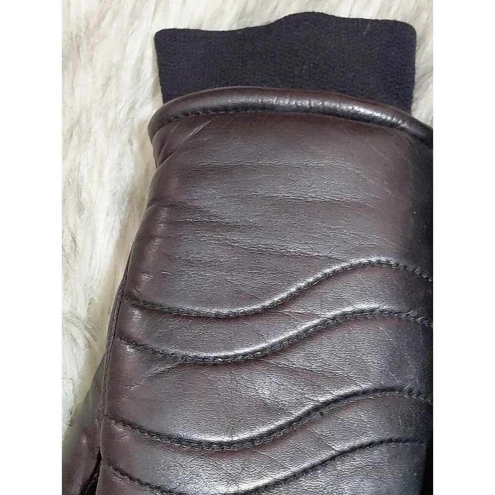 Gordini Black Soft Leather Ski Gloves Insulated Women’s Large - Picture 2 of 8